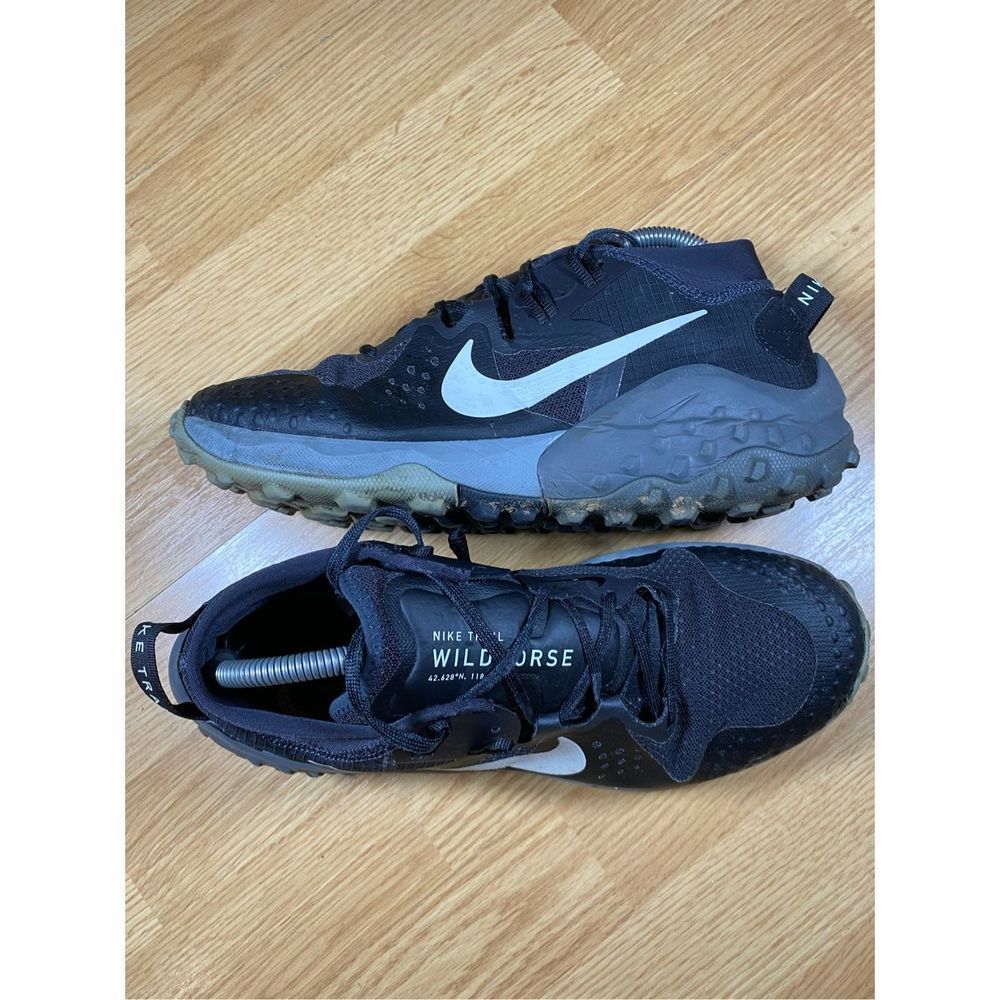 Nike Wildhorse 6 Trail Running Shoes Womens Size 11 Black Grey White BV7099–001
